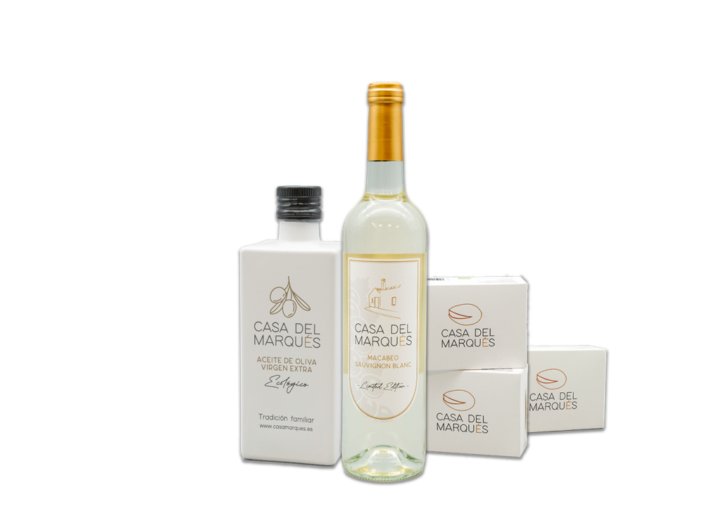 Pack de vino, aceite y pistachos